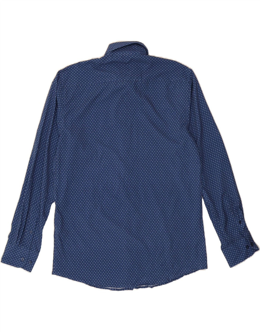 NAUTICA Mens Abstract Pattern Slim Fit Shirt Size 15 15 1/2 Medium Blue Vintage Nautica and Second-Hand Nautica from Messina Hembry 