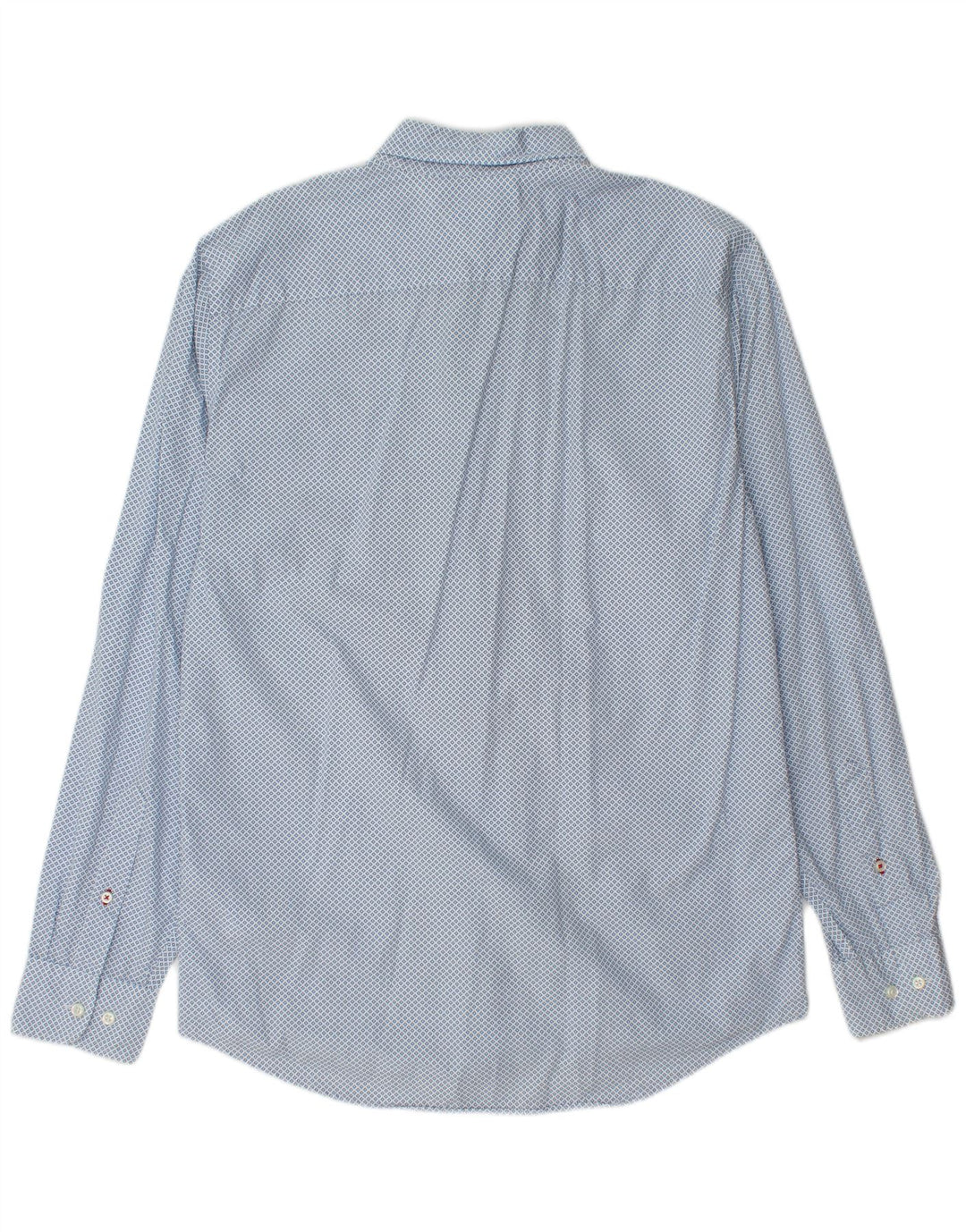 Cămașă TOMMY HILFIGER pentru bărbați, bumbac cu pete albastre medii