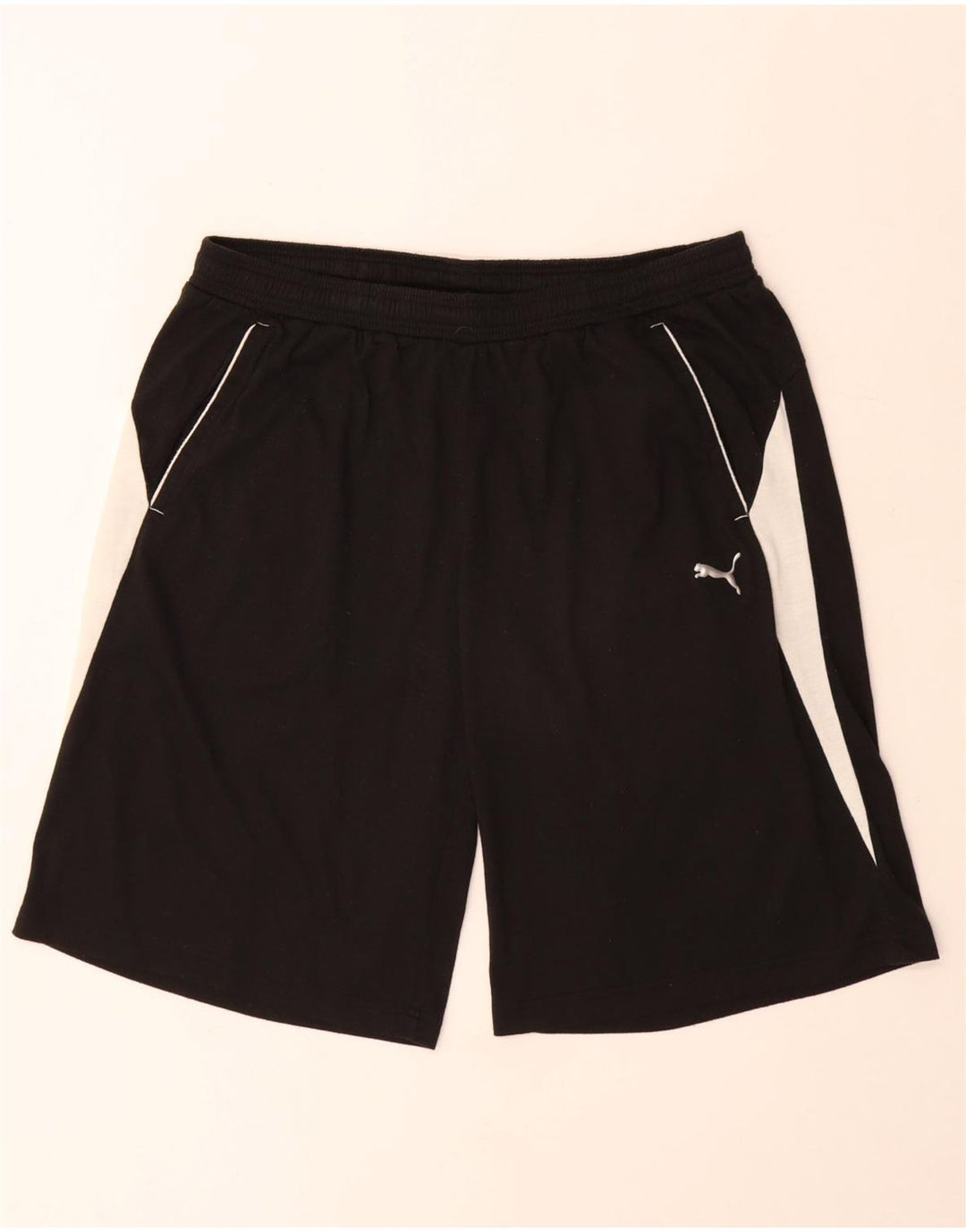 Pantaloni scurți sport Puma pentru bărbați, mari, negru, poliester color bloc