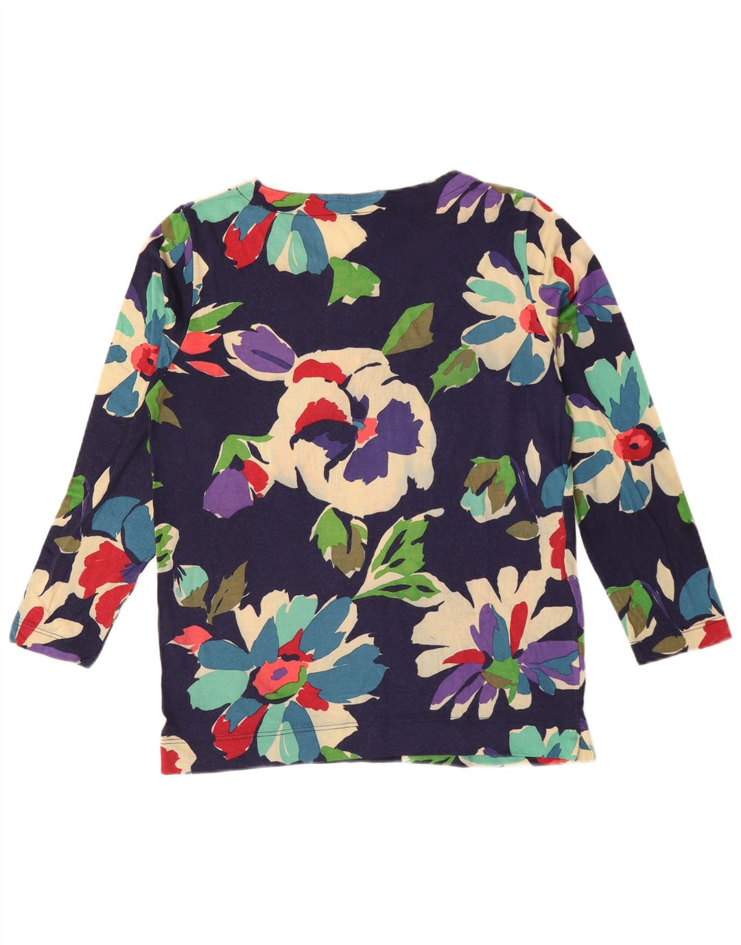 Henry Cottons Top pentru femei cu mânecă lungă IT 42 Medium Bleumarin Floral Viscose