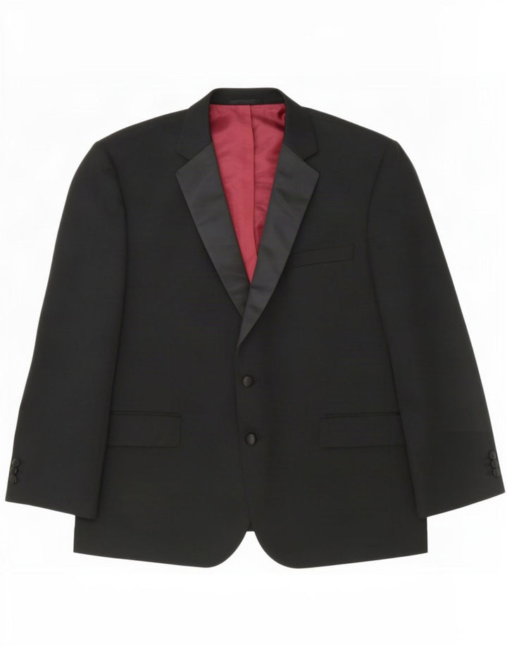 Jachetă pentru bărbați Marks & Spencer cu 2 nasturi, UK 48 2XL, poliester negru