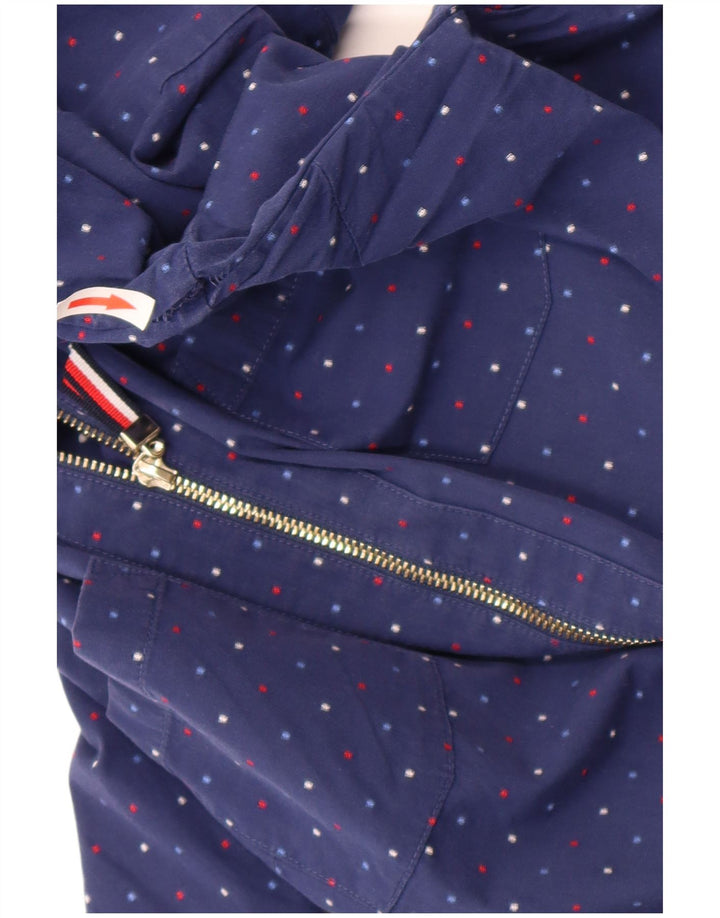 Cămașă pulover pentru femei Tommy Hilfiger UK 14 Medium bleumarin, bumbac cu pete