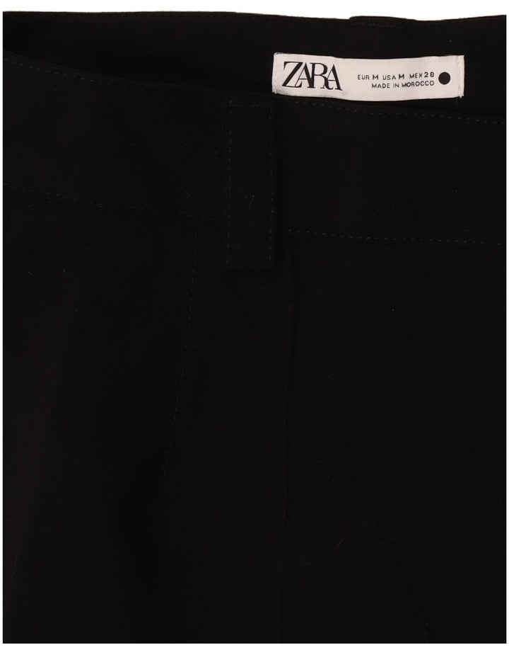 Pantaloni casual drepti pentru femei Zara Mediu L28 L30 Negri