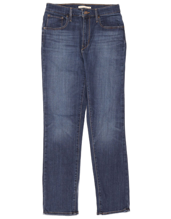 Blugi drepti cu talie mare Levi's 724 pentru femei L30 L30 bumbac albastru