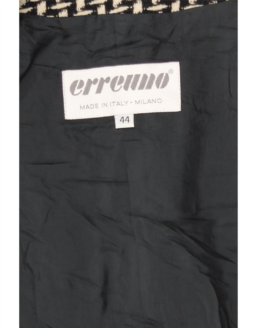 Jachetă pentru femei Erreuno cu paragate cu model abstract, IT 44 Medium Black