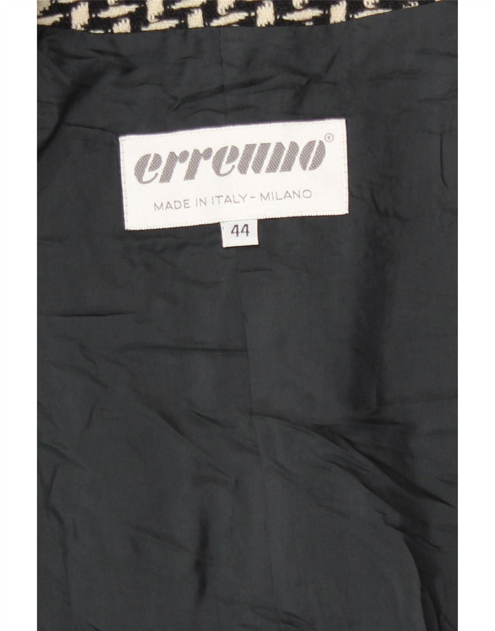 Jachetă pentru femei Erreuno cu paragate cu model abstract, IT 44 Medium Black