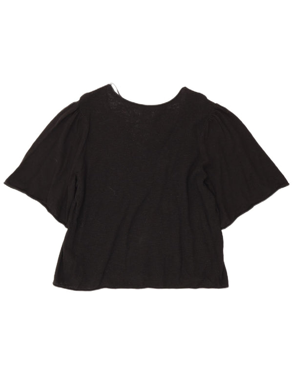 Bluză pentru femei Fat Face UK 18 XL, bumbac negru
