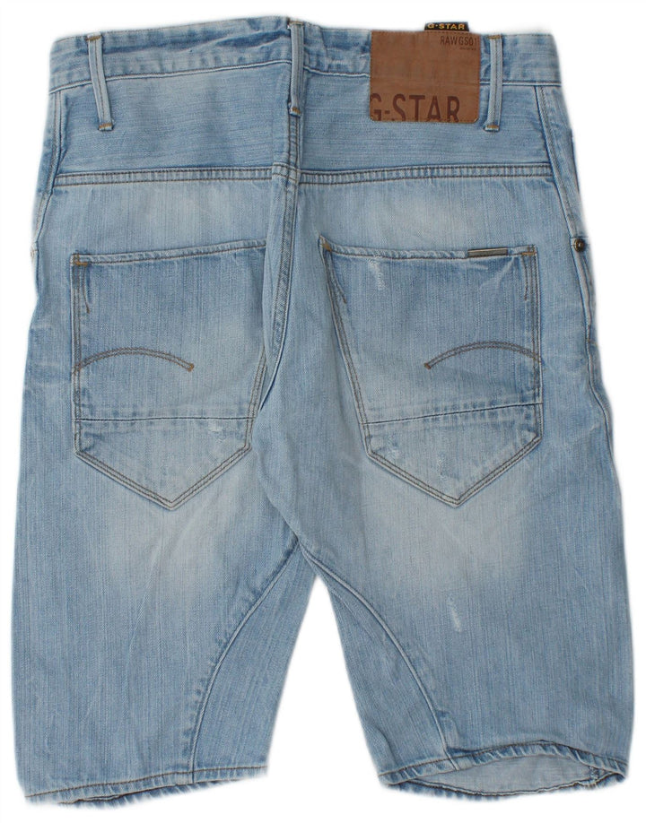 G-Star Pantaloni scurți din denim pentru bărbați W31, bumbac albastru mediu