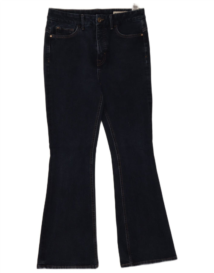 Marks & Spencer Blugi evazați pentru femei UK 12 Medium W28 L27 Bleumarin Bumbac
