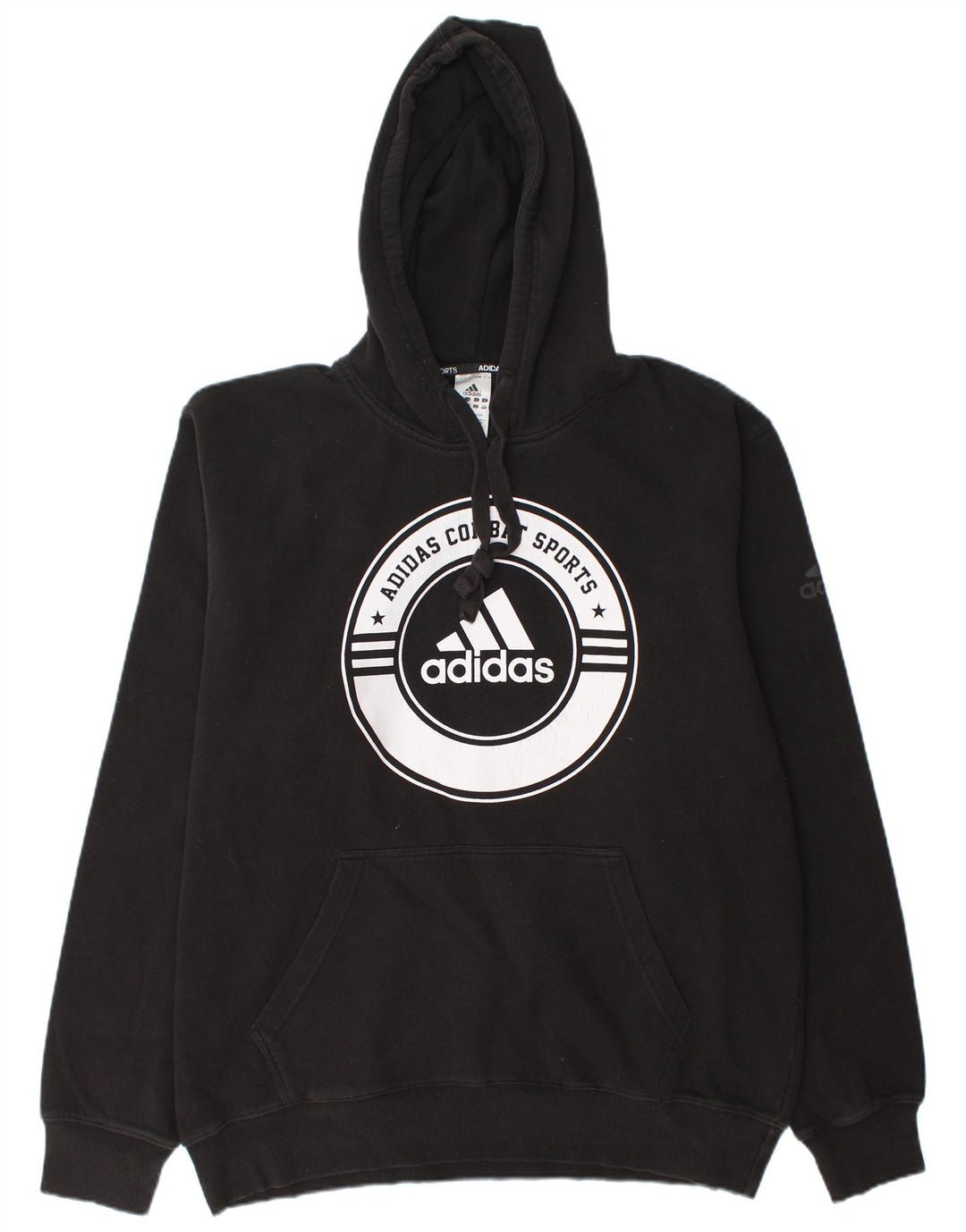 Pulover ADIDAS pentru bărbați cu glugă grafic 2XL, bumbac negru
