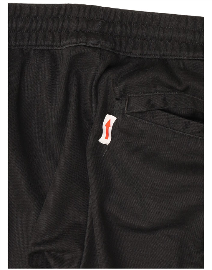 Pantaloni de trening Adidas pentru bărbați, bumbac mediu negru
