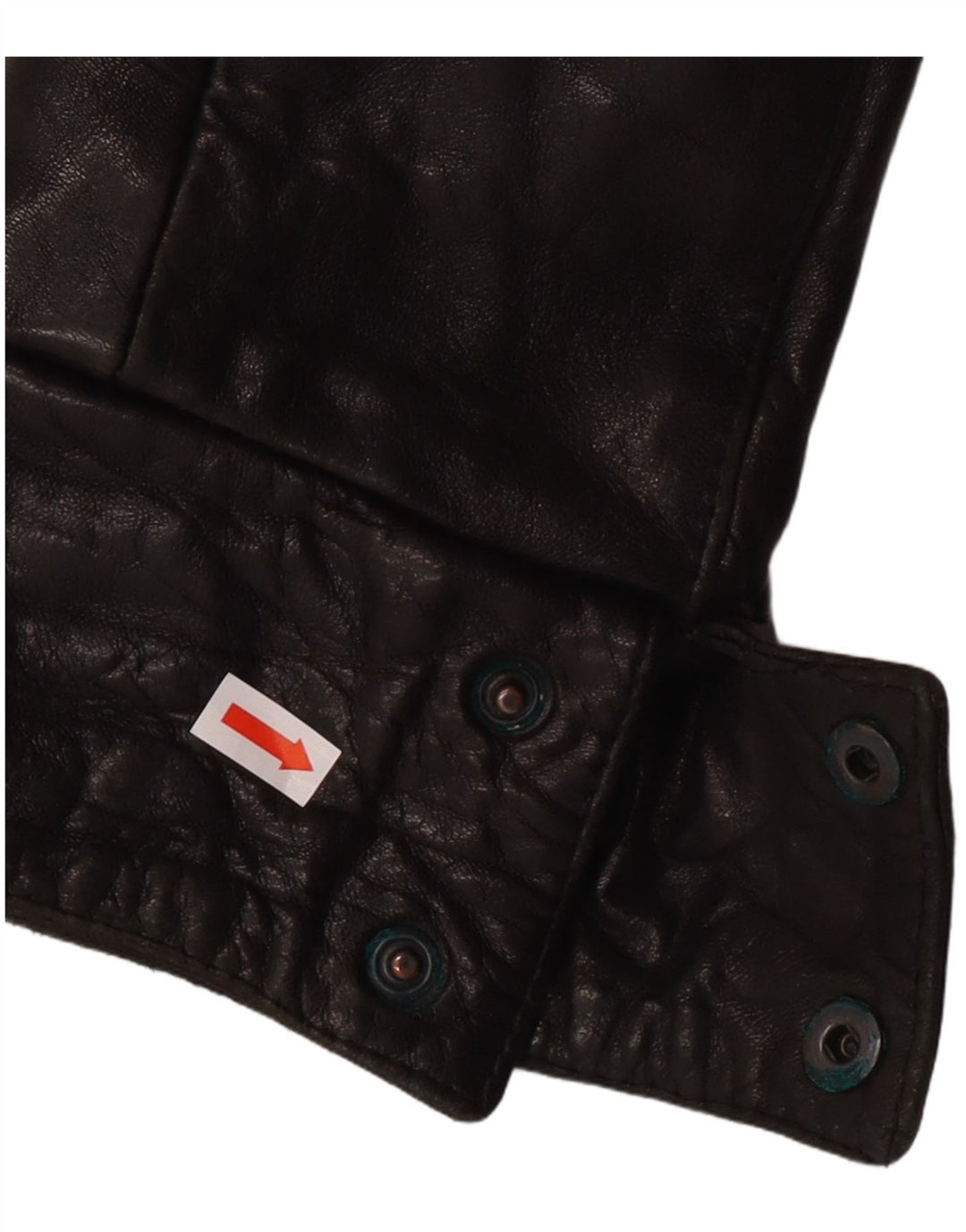 Geacă de piele vintage pentru femei IT 44 Medium Black Leather Biker