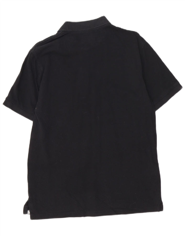 EDDIE BAUER Tricou polo pentru bărbați, bumbac mediu negru