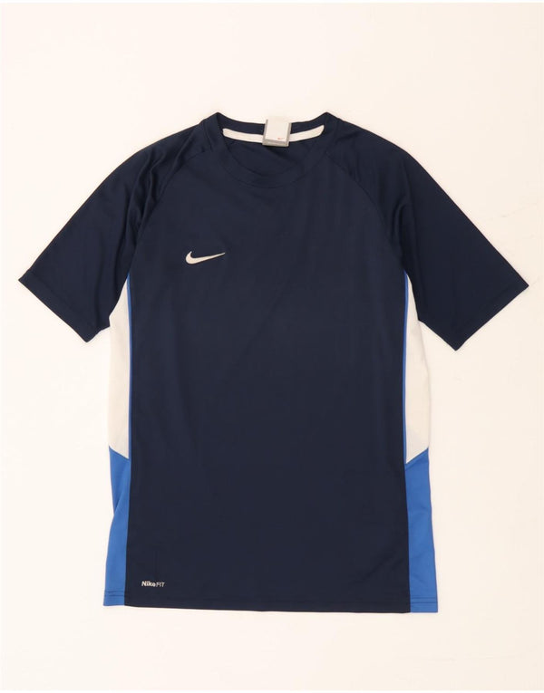 Tricou Nike Dri Fit pentru băieți Top 13-14 ani XL Bleumarin Colorblock