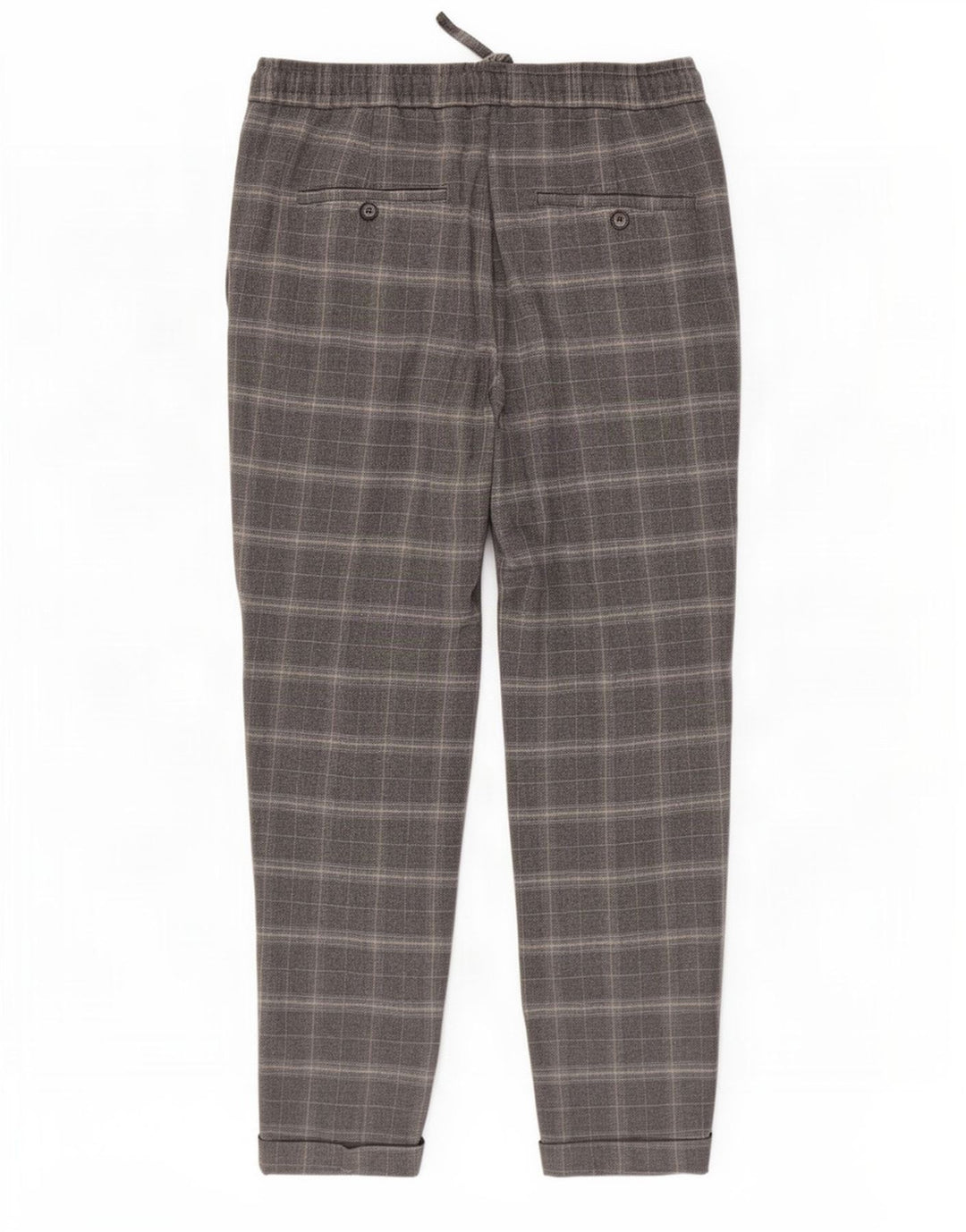Pantaloni chino conici pentru bărbați Zara Mediu L31 L27 Poliester cu carouri gri