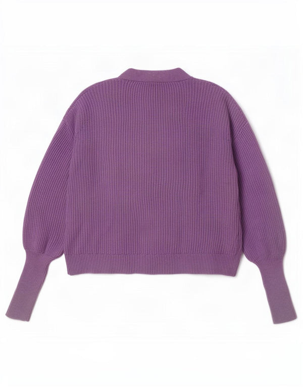 Pulover pentru femei Marks & Spencer Crop Cardigan UK 14 Medium Purple Viscose