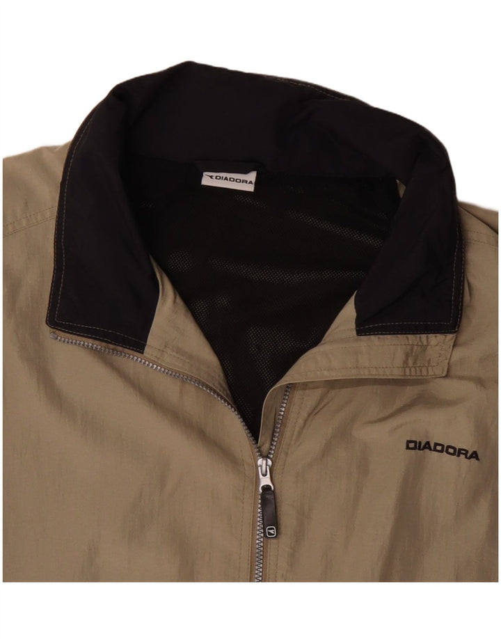 Jachetă de ploaie Diadora pentru bărbați UK 42 XL Bej Poliamidă