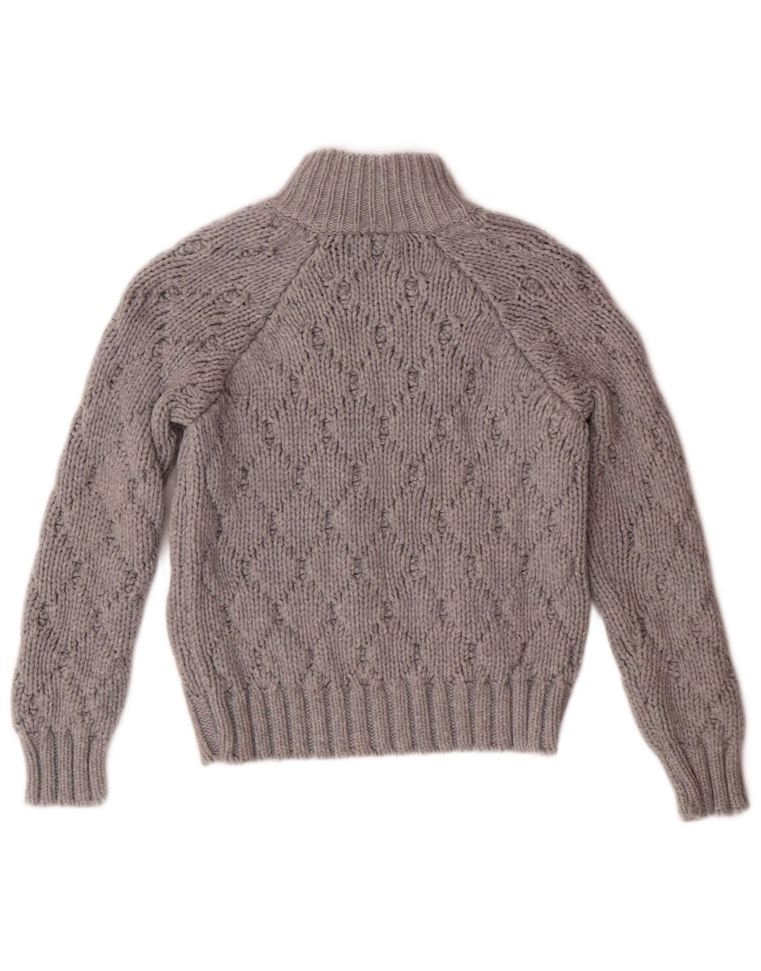 STONE ISLAND Boys Cardigan Sweater 6-7 Years Grey Cotton
