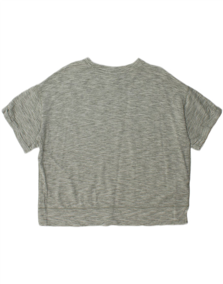 Tricou supradimensionat pentru femei Eddie Bauer, Marea Britanie 18 XL, poliester pătat verde