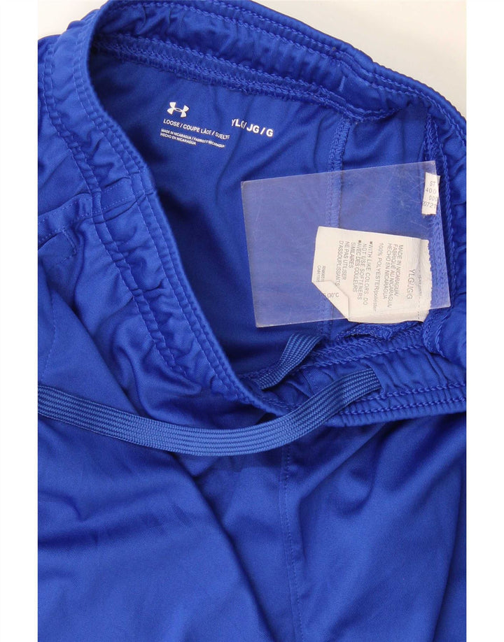 Under Armour Boys Sport Shorts 11-12 Years Large Blue Polyester