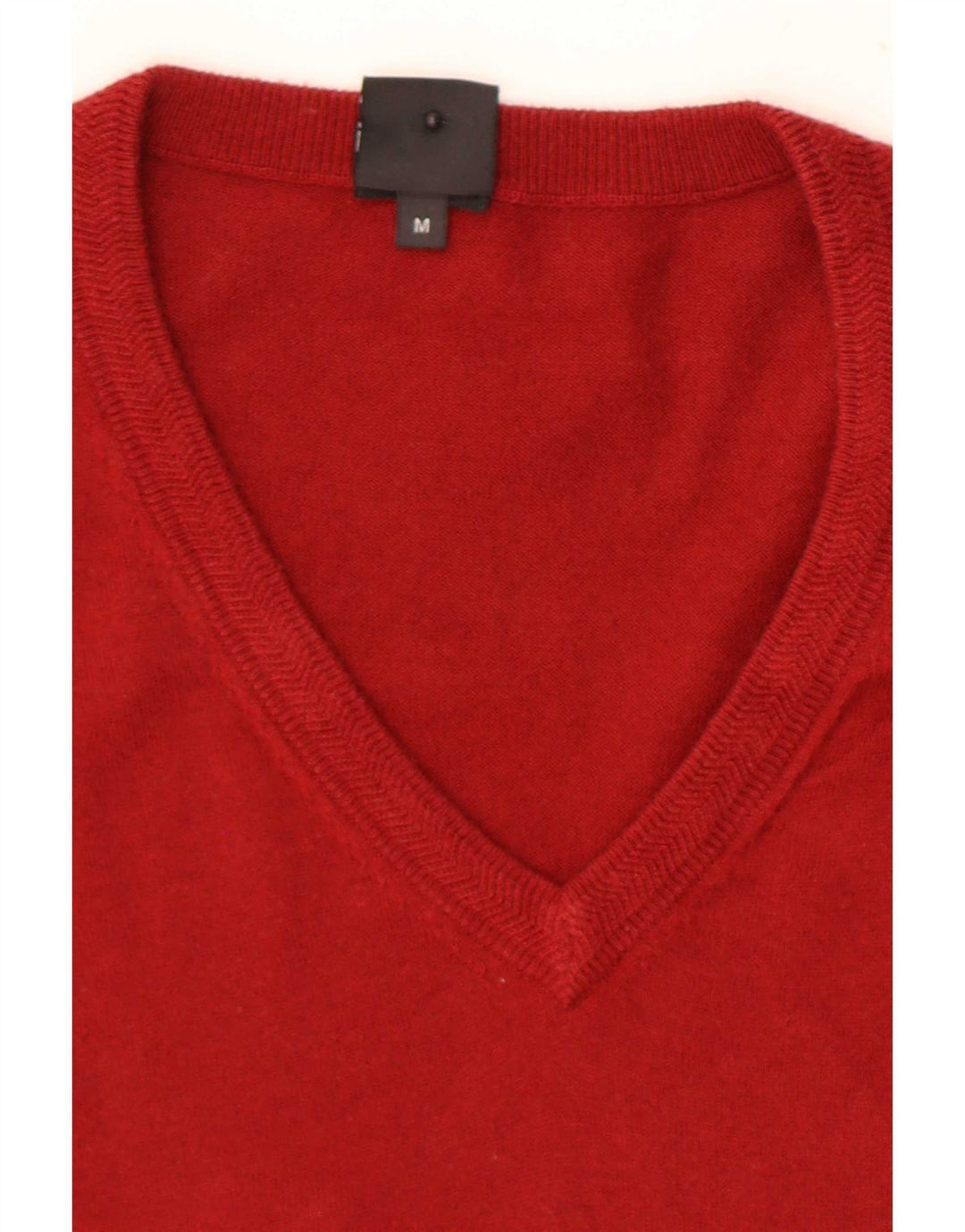 Pulover cu decolteu în V Hugo Boss pentru bărbați, roșu mediu, color block