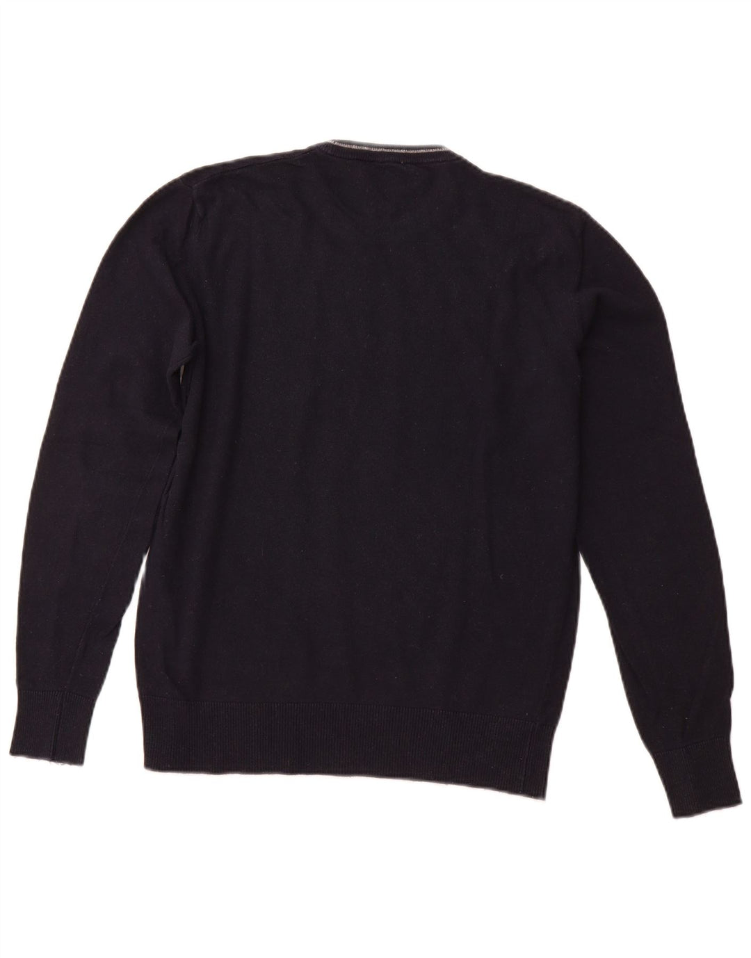 ARMANI JEANS Pulover pentru bărbați cu gât crew, viscoză, albastru, mediu