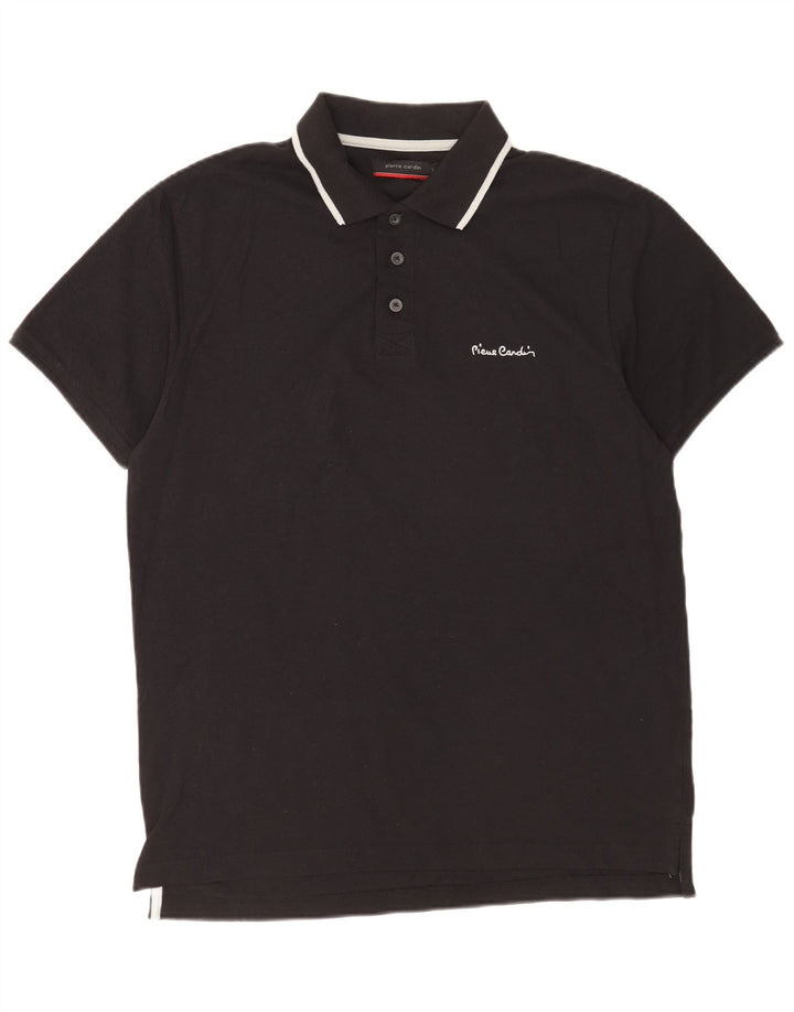 Cămașă polo Pierre Cardin pentru bărbați, mare, negru, bumbac