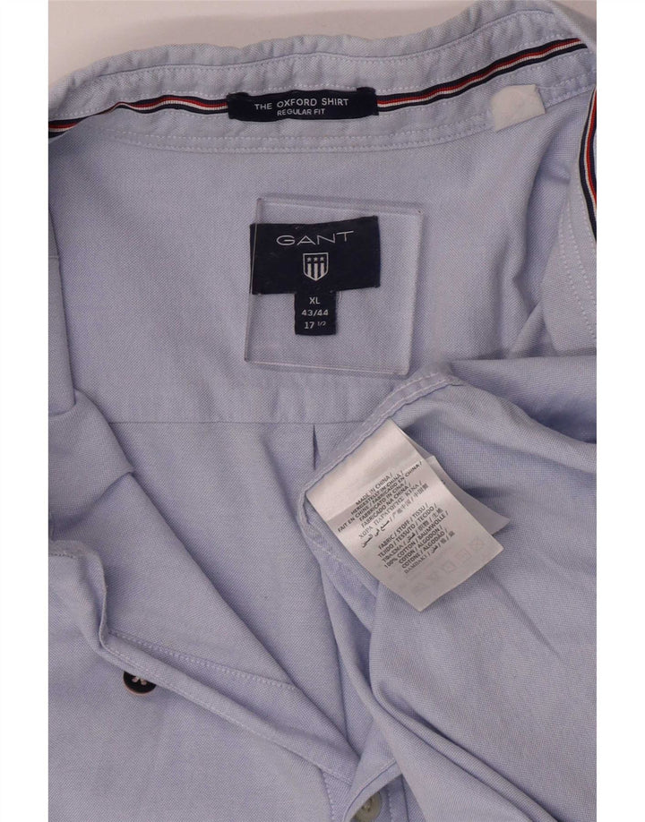 Cămașă Gant pentru bărbați, cu formă regulată, mărimea 17 1/2 XL, bumbac albastru