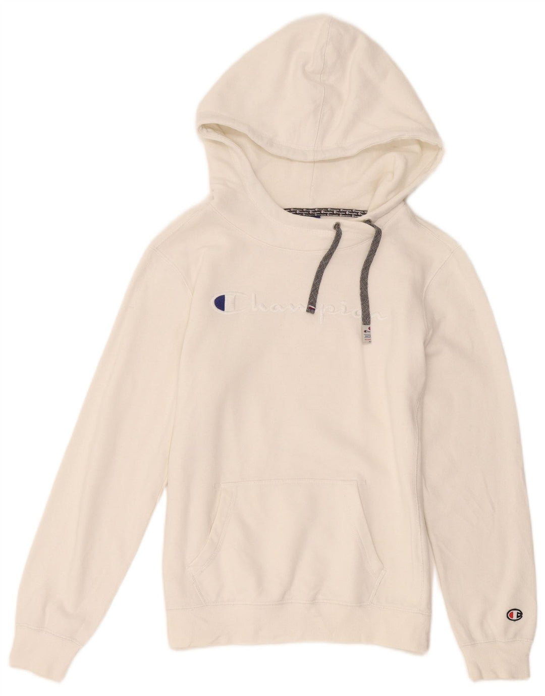 Pulover cu glugă cu grafic pentru femei Champion UK 12 Medium White