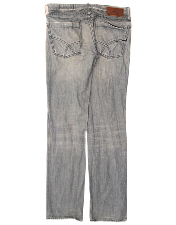 Gas Womens Slim Jeans W31 L32 Blue Cotton