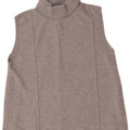 Zara Femei Vest Tank Top UK 16 Mare Bumbac Gri