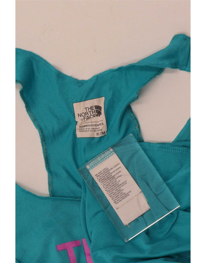 The North Face Womens Graphic Vest Top UK 12 Medium Blue Poliester