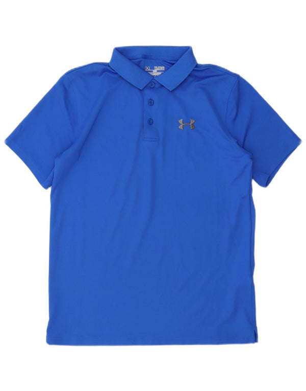 Tricou polo pentru băieți UNDER ARMOUR Heat Gear 13-14 ani XL poliester albastru