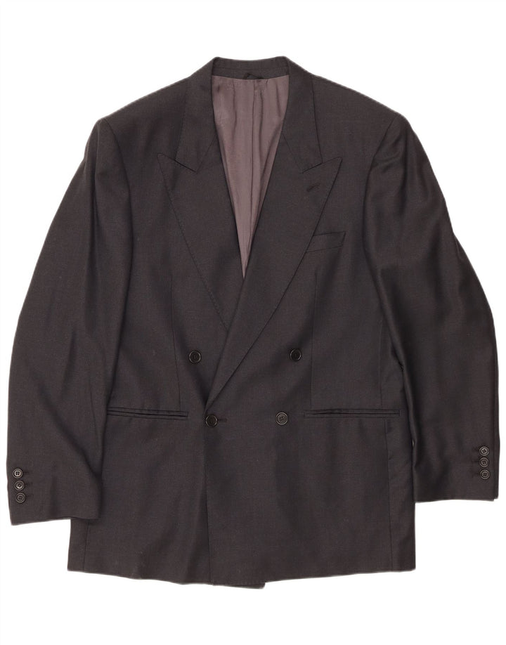 Sacou blazer pentru bărbați Ermenegildo Zegna IT 48 Medium Black