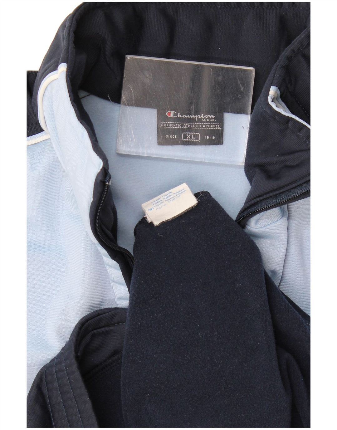 Jachetă de trening pentru bărbați Champion, XL, albastru bleumarin, poliester color bloc