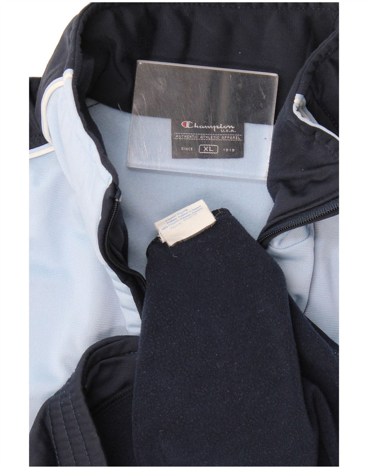 Jachetă de trening pentru bărbați Champion, XL, albastru bleumarin, poliester color bloc