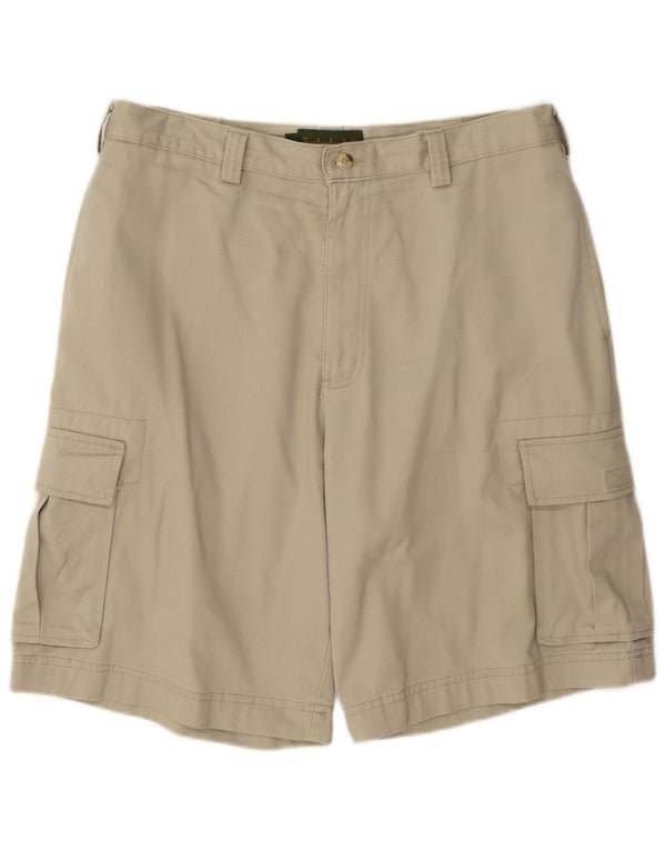 Pantaloni scurți cargo pentru bărbați Timberland W33, bumbac mediu bej
