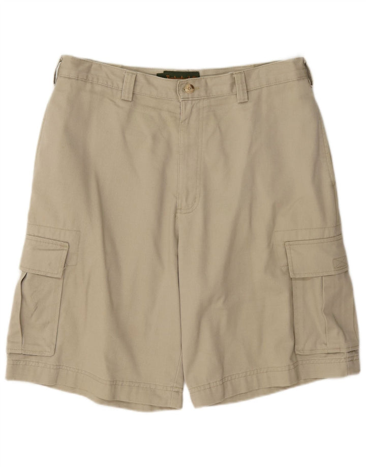 Pantaloni scurți cargo pentru bărbați Timberland W33, bumbac mediu bej