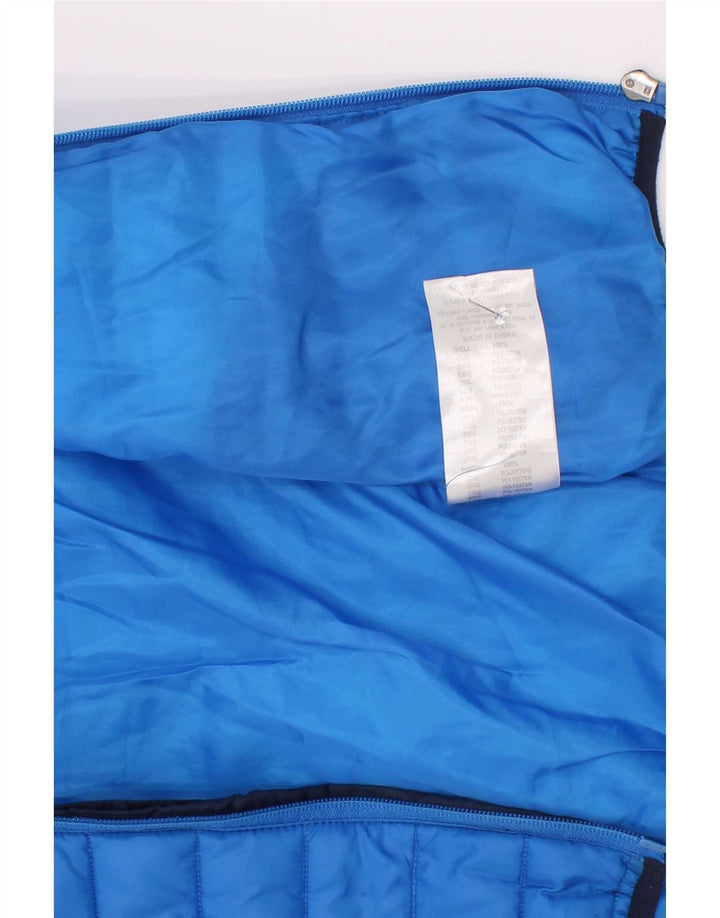 Jachetă căptușită cu glugă Diadora pentru băieți 5-6 ani, albastru, color block