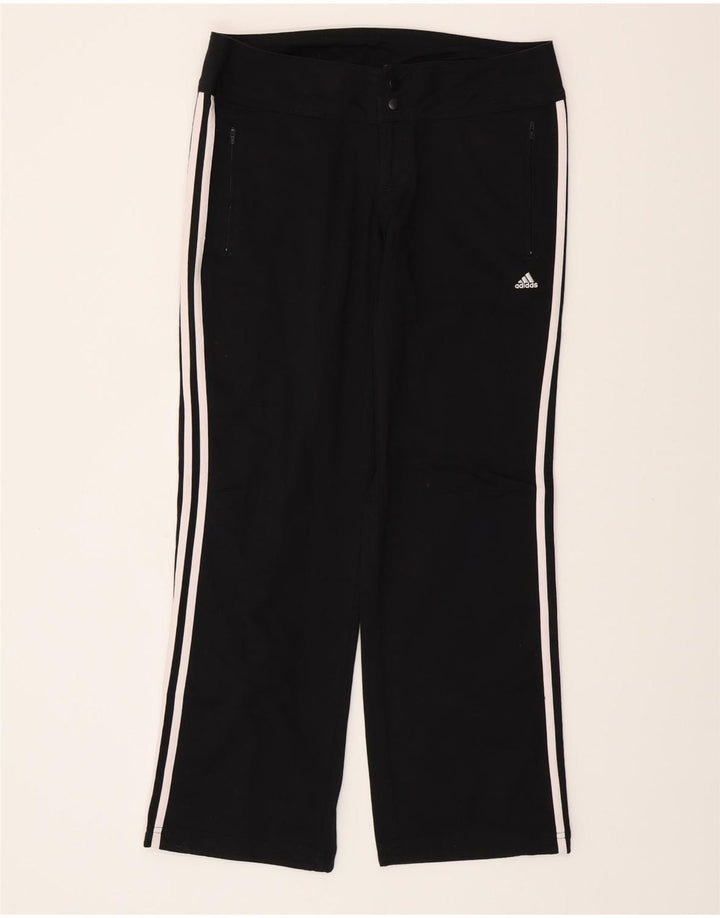 Pantaloni casual ADIDAS Climalite pentru femei UK 12 Medium W32 L30 Negru