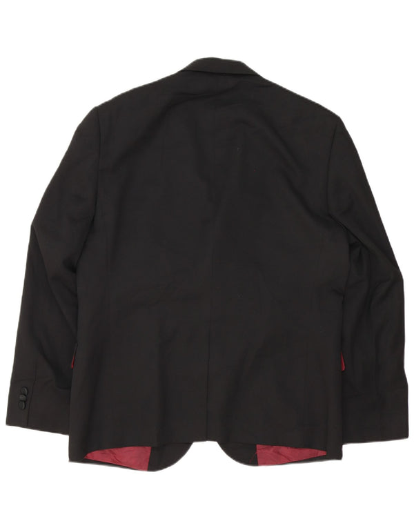 Jachetă pentru bărbați Marks & Spencer Tailored Fit, cu 2 nasturi, UK 42 Large Black