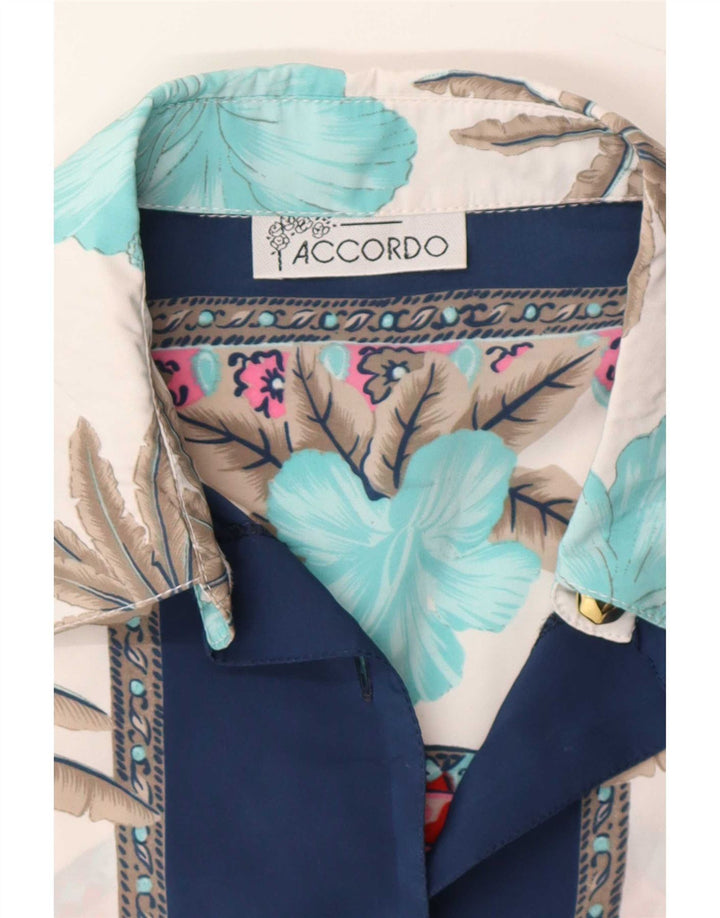 Bluză cămașă pentru femei ACCORDO cu model abstract, UK 16, mare, multicoloră