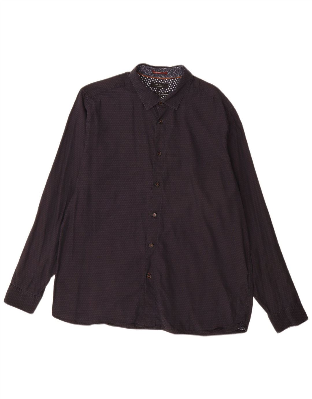 Cămașă pentru bărbați Ted Baker cu model abstract Mărimea 6 XL Bumbac cu pete albastru bleumarin