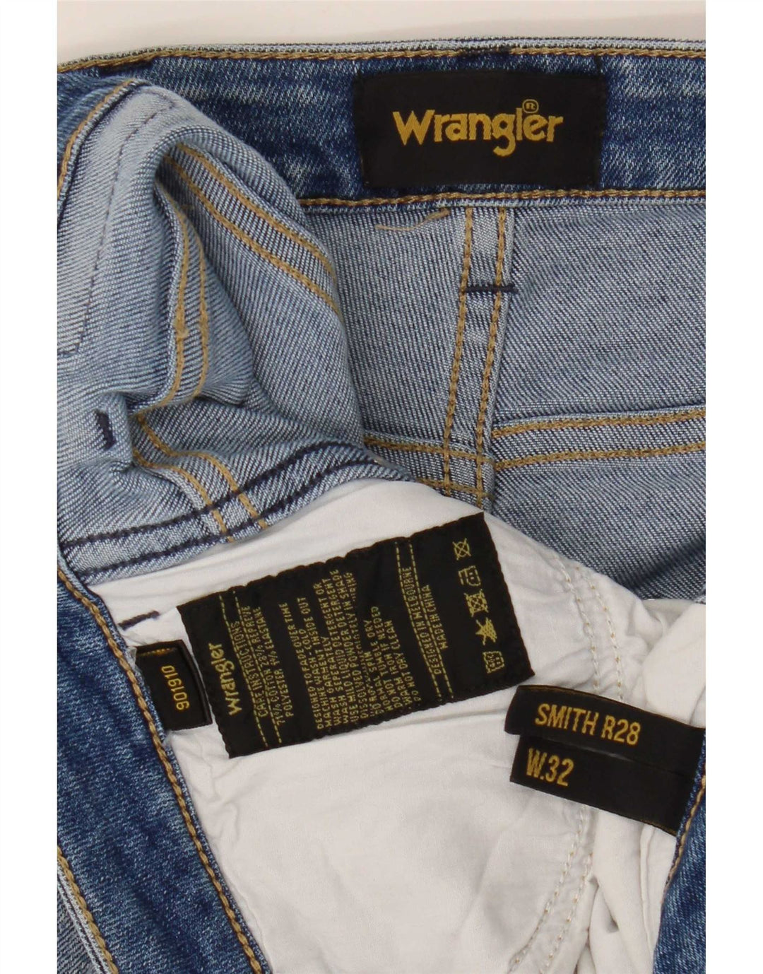 Blugi slim pentru femei Wrangler W32 L27 bumbac albastru