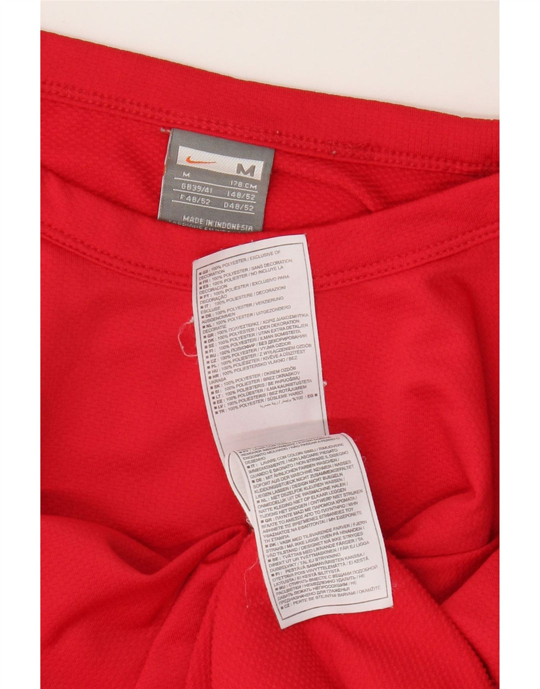 Tricou pentru bărbați Nike Top UK 39/41 Poliester roșu mediu