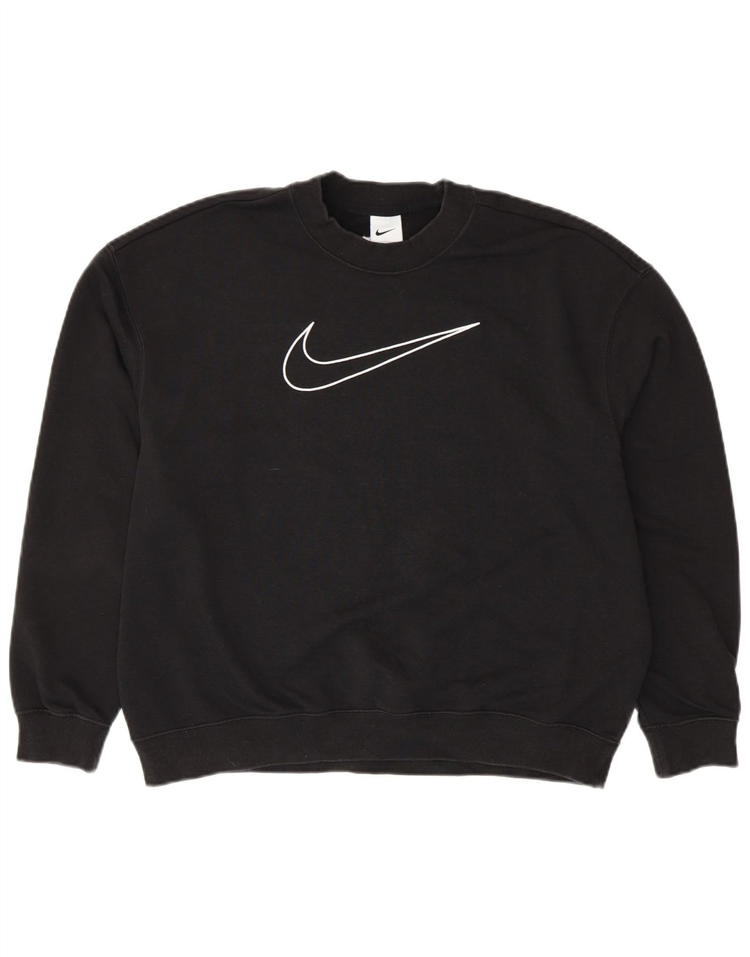 Pulover pentru bărbați NIKE Dri Fit Loose Fit Graphic Pulover Mic Negru