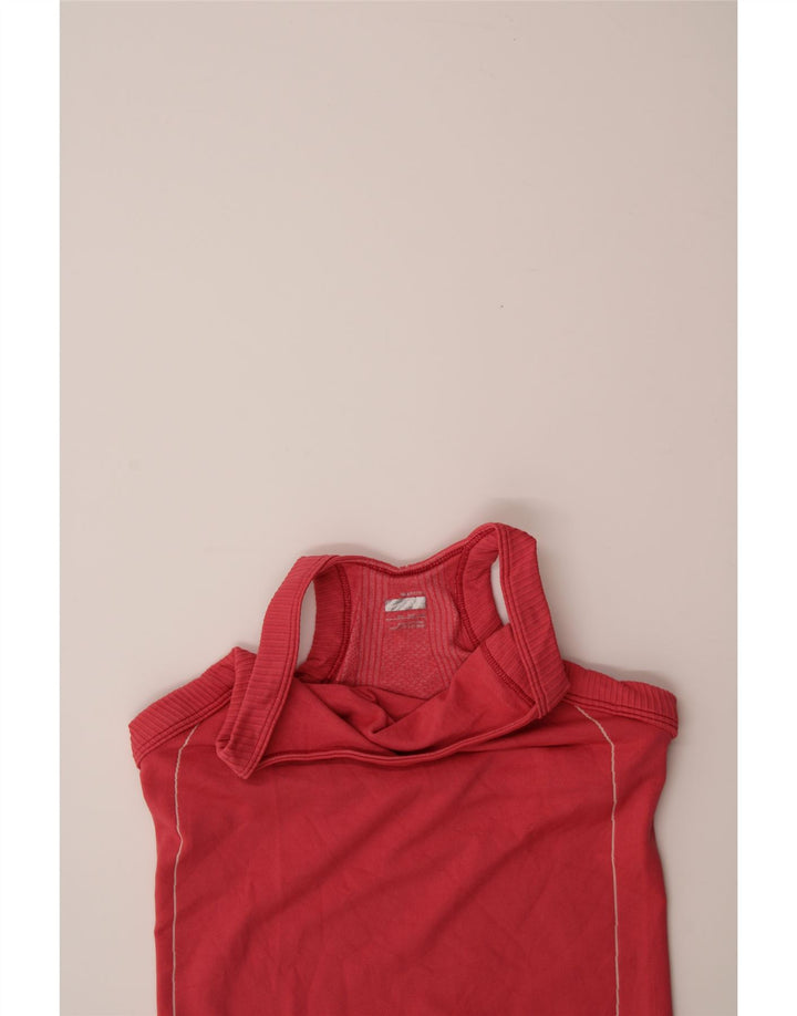 NIKE Womens Vest Top UK 12 Medium Red Polyester Vintage Nike and Second-Hand Nike from Messina Hembry 