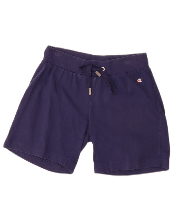 Pantaloni scurți sport Champion Heritage Classics pentru femei UK 10 Small Bleumarin