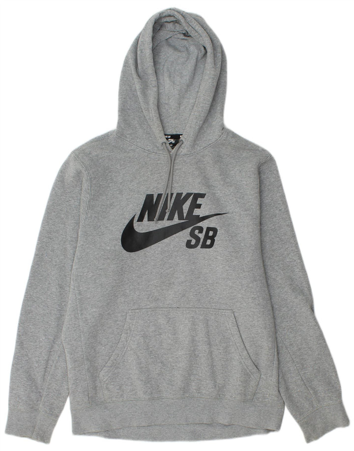 Pulover Nike Grafic pentru bărbați, bumbac, gri mediu