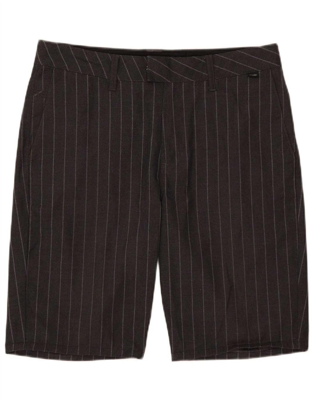 Pantaloni scurți chino pentru bărbați Vans W32 Poliester cu dungi negre medii